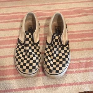 checkered slip on vans